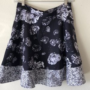Prabal Gurung swing short skirt Black and white size 10